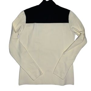 PROENZA SCHOULER-- Turtleneck- Black and Cream-Made in Italy